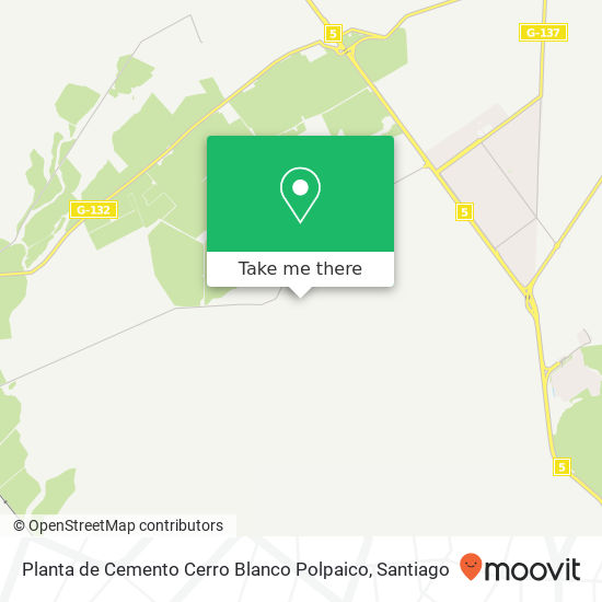 Planta de Cemento Cerro Blanco Polpaico map