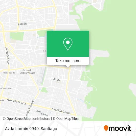 Avda Larrain 9940 map