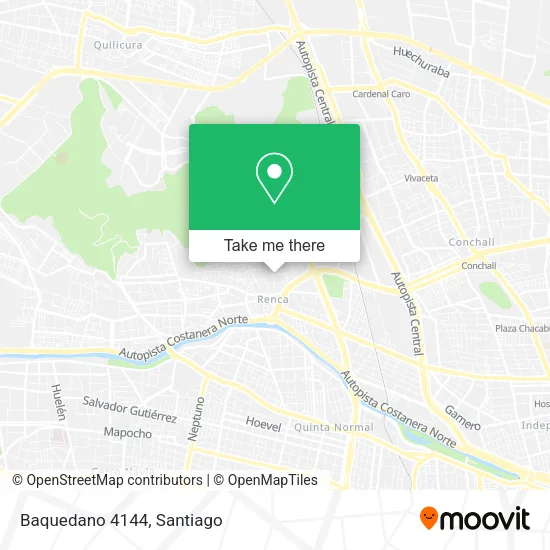 Baquedano 4144 map
