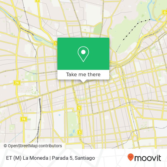 ET (M) La Moneda | Parada 5 map