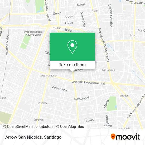 Arrow San Nicolas map