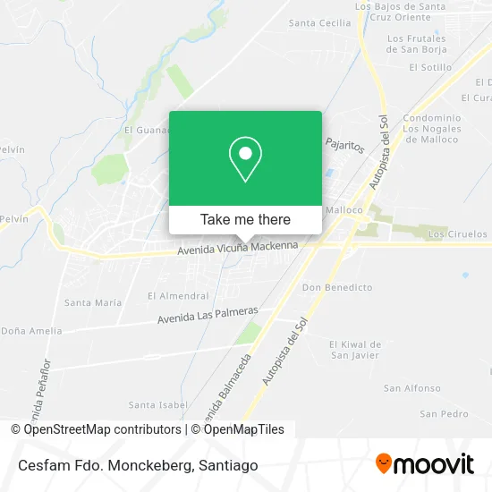 Cesfam Fdo. Monckeberg map