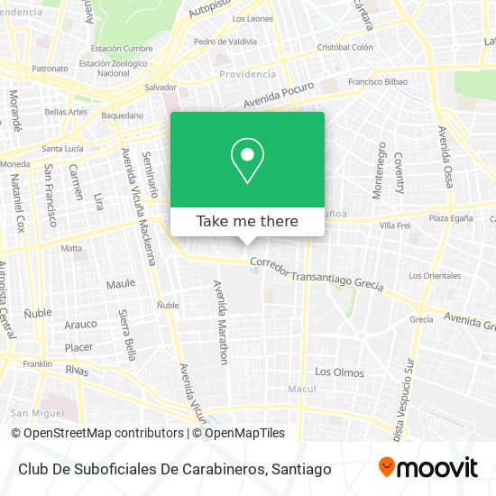 Club De Suboficiales De Carabineros map