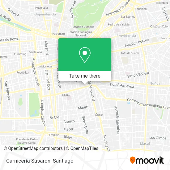 Carnicería Susaron map