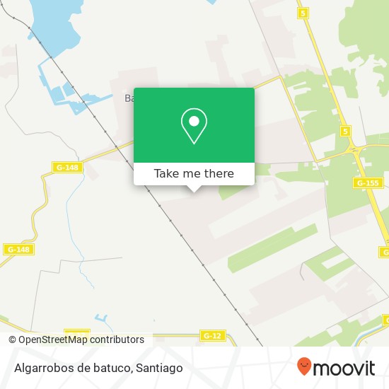 Algarrobos de batuco map