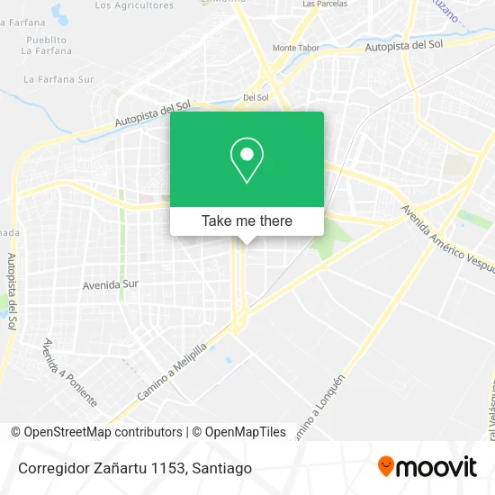 Corregidor Zañartu 1153 map