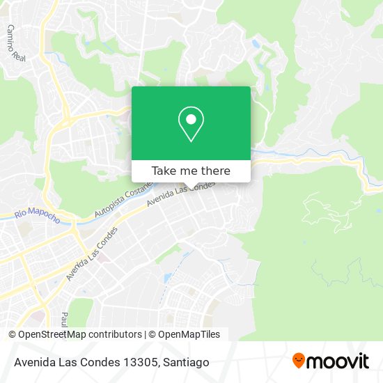 Avenida Las Condes 13305 map