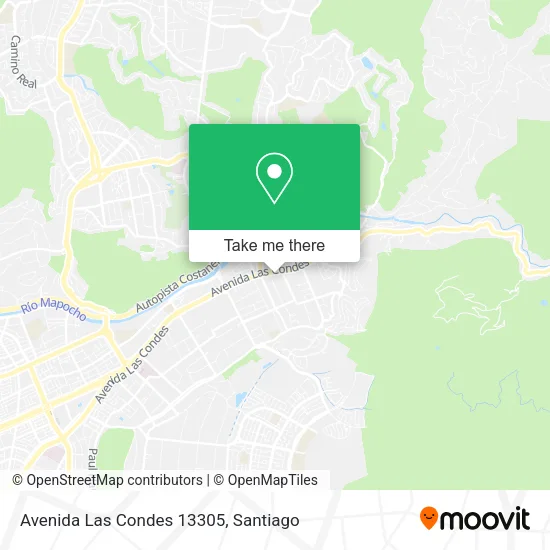 Avenida Las Condes 13305 map