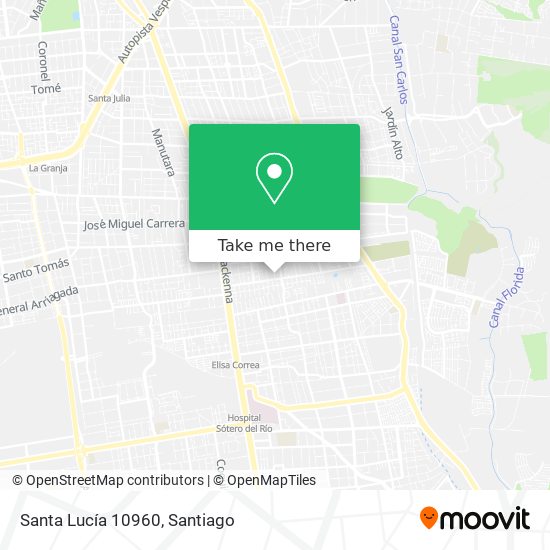 Santa Lucía 10960 map