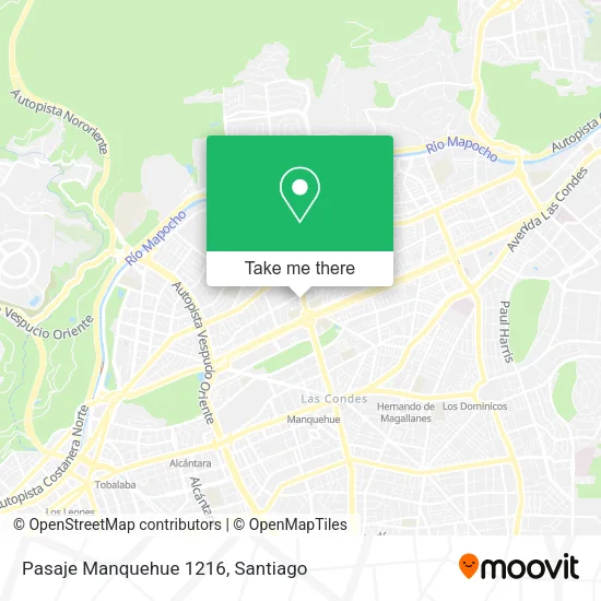 Pasaje Manquehue 1216 map