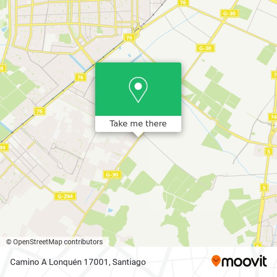 Mapa de Camino A Lonquén 17001