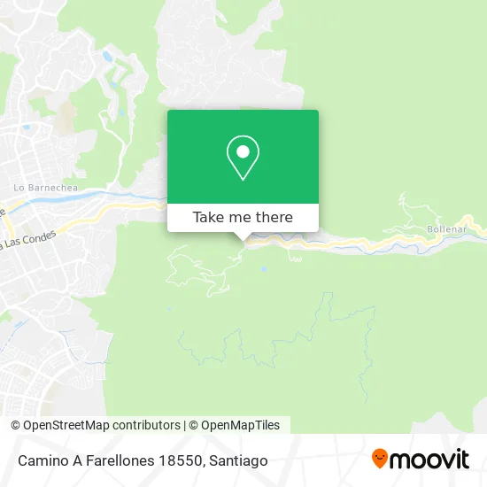 Mapa de Camino A Farellones 18550