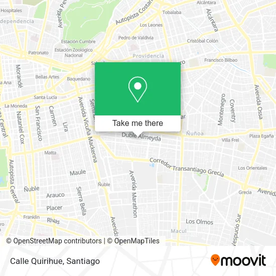 Calle Quirihue map