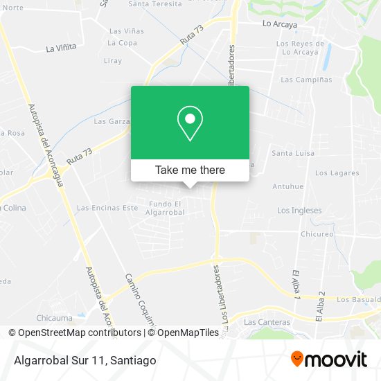 Mapa de Algarrobal Sur 11