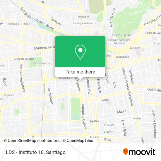 LDS - Instituto 18 map