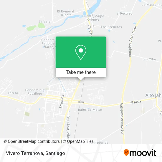 Vivero Terranova map