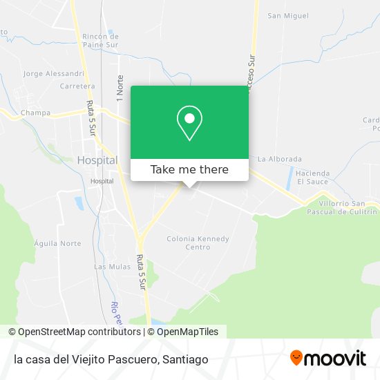 la casa del Viejito Pascuero map