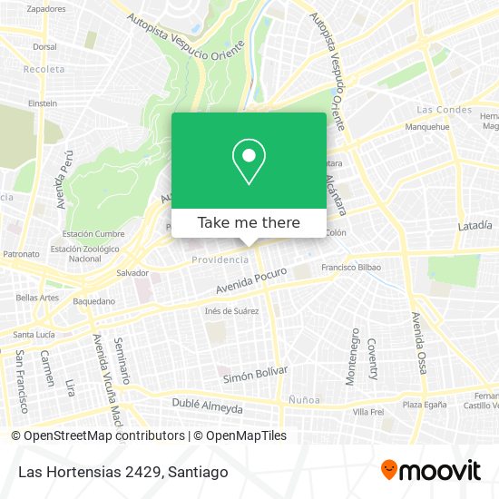 Las Hortensias 2429 map