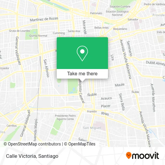 Calle Victoria map