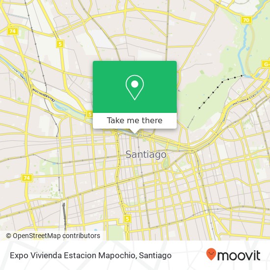 Expo Vivienda Estacion Mapochio map