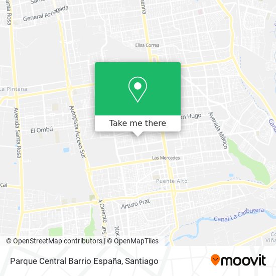 Parque Central Barrio España map