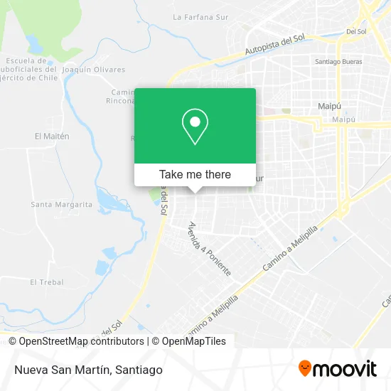 Nueva San Martín map