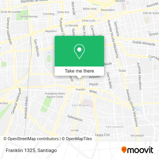 Franklin 1325 map
