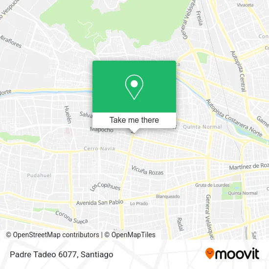 Padre Tadeo 6077 map