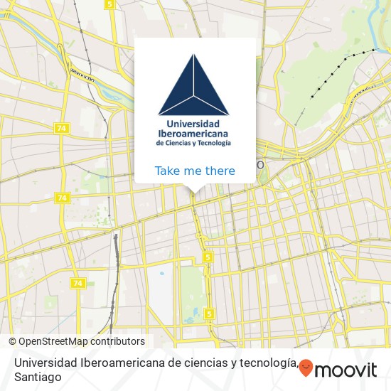 Universidad Iberoamericana de ciencias y tecnología map