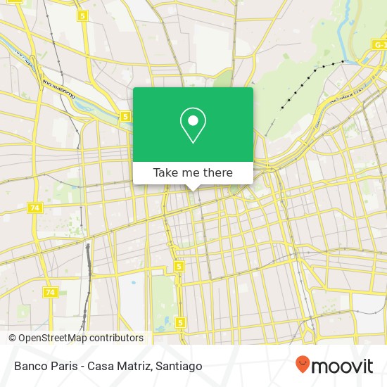 Banco Paris - Casa Matriz map