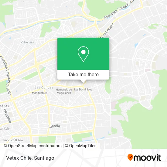 Vetex Chile map