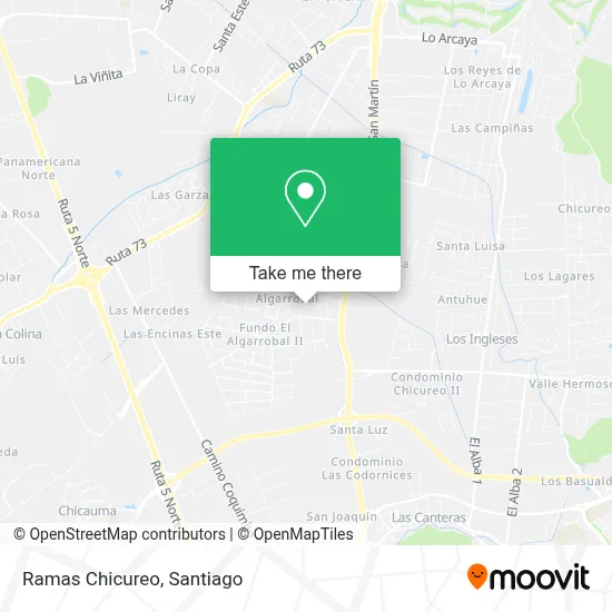 Ramas Chicureo map