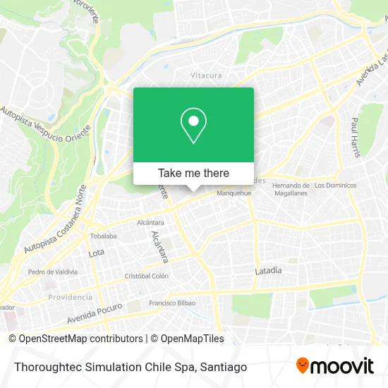 Thoroughtec Simulation Chile Spa map