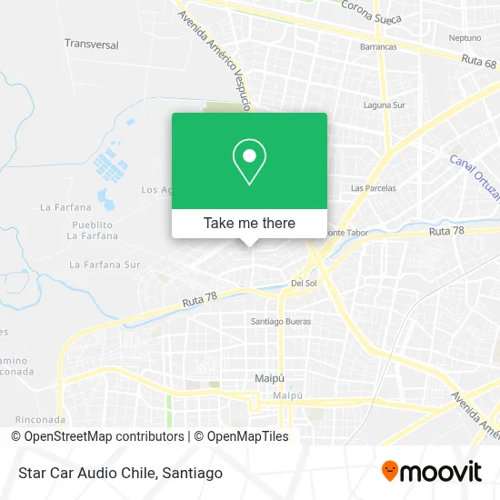 Star Car Audio Chile map