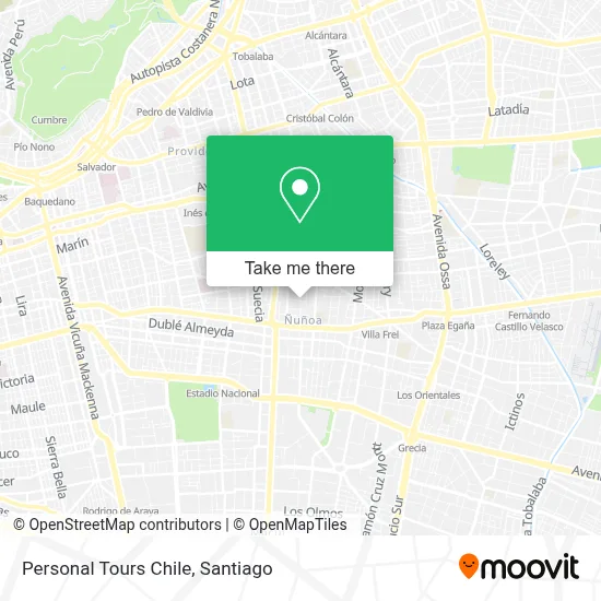 Personal Tours Chile map