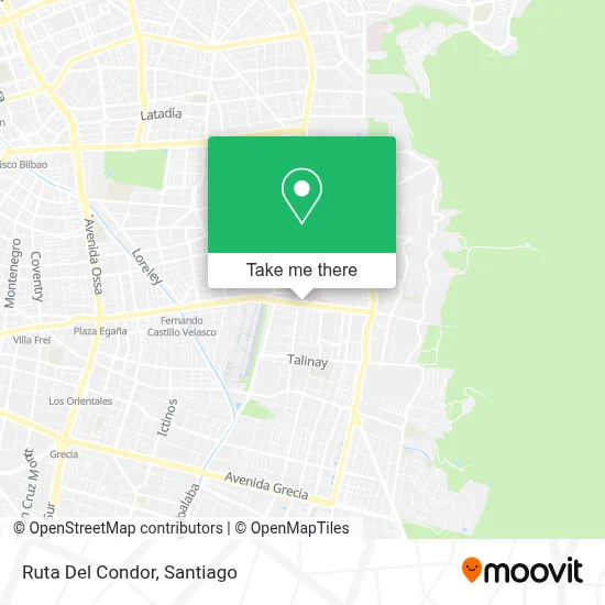 Ruta Del Condor map