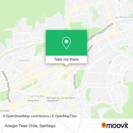 Adagio Teas Chile map