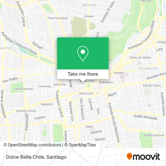 Dolce Bella Chile map