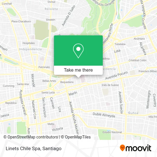 Linets Chile Spa map
