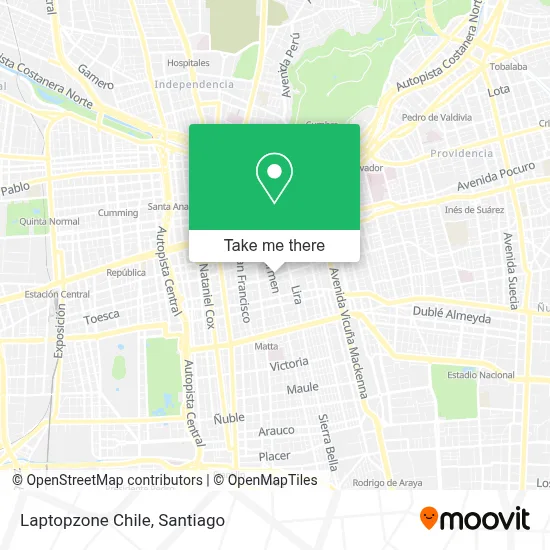 Laptopzone Chile map