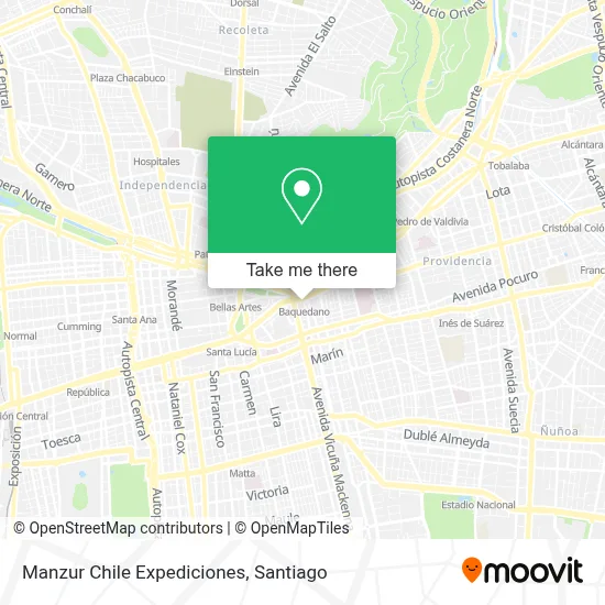 Manzur Chile Expediciones map