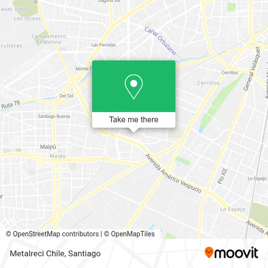 Metalreci Chile map