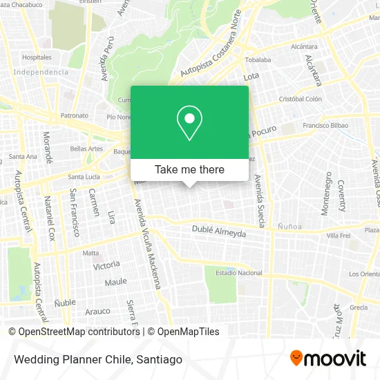 Wedding Planner Chile map