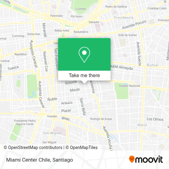 Miami Center Chile map