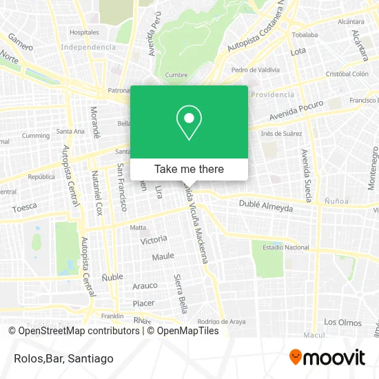 Rolos,Bar map