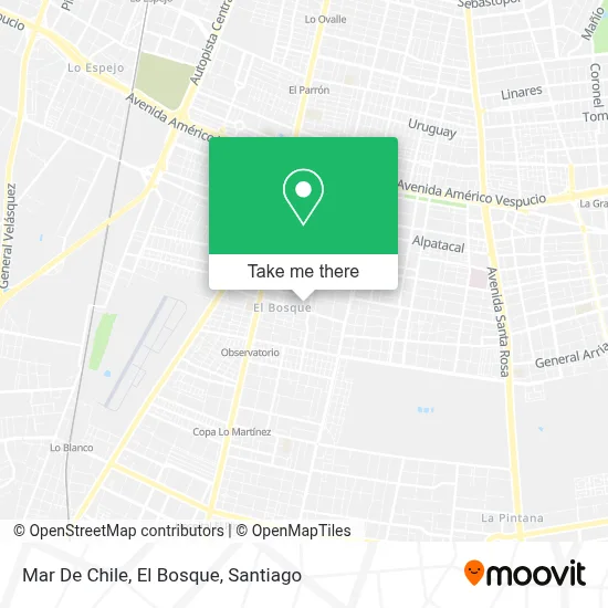 Mar De Chile, El Bosque map