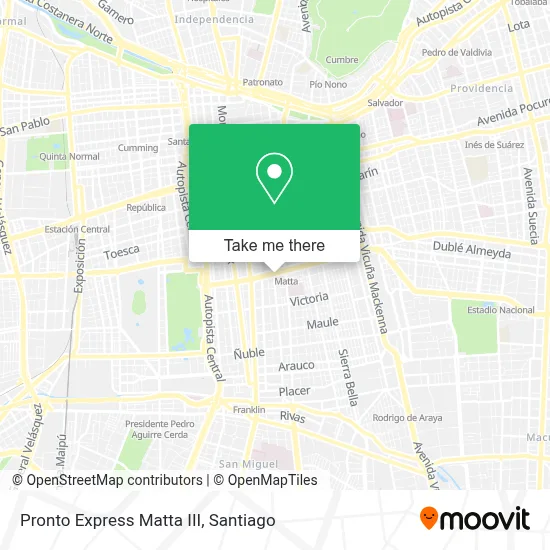 Pronto Express Matta III map