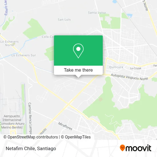Netafim Chile map