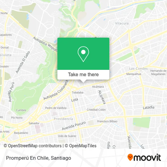 Promperú En Chile map