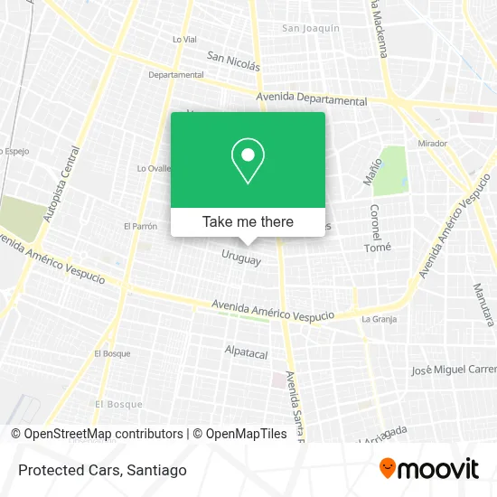 Protected Cars map